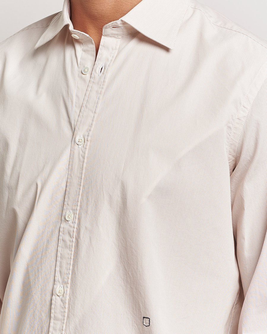 Mies | Kauluspaidat | Massimo Alba | Genova Casual Shirt Beige Stripe