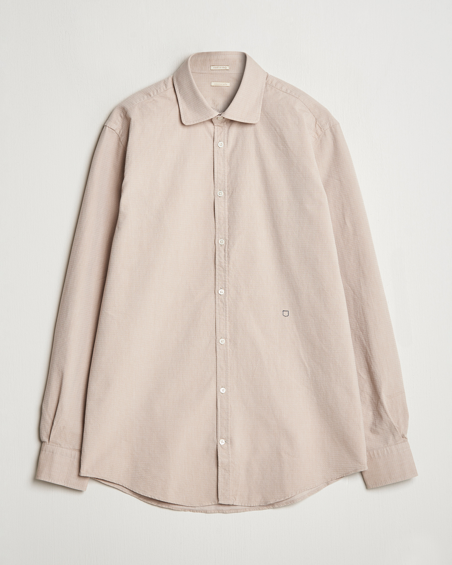 Mies | Kauluspaidat | Massimo Alba | Canary Cotton Voile Casual Shirt Beige