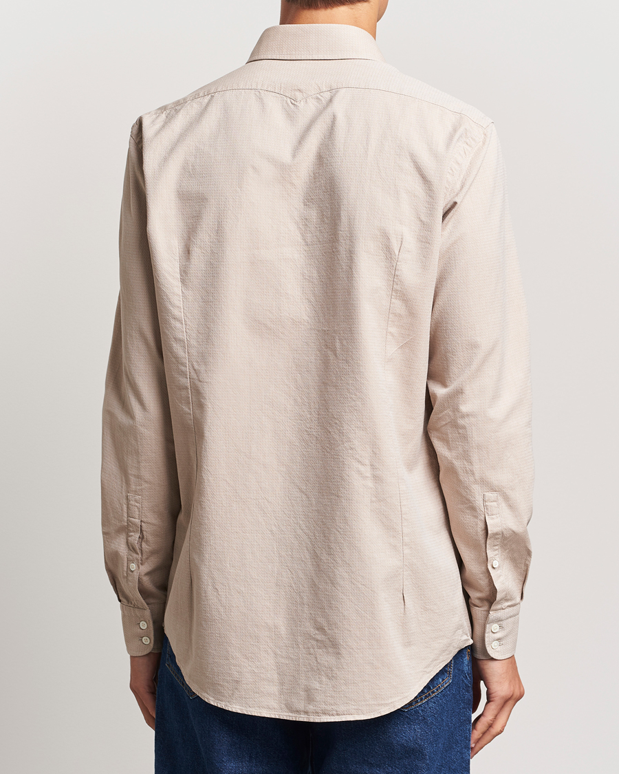 Mies | Kauluspaidat | Massimo Alba | Canary Cotton Voile Casual Shirt Beige