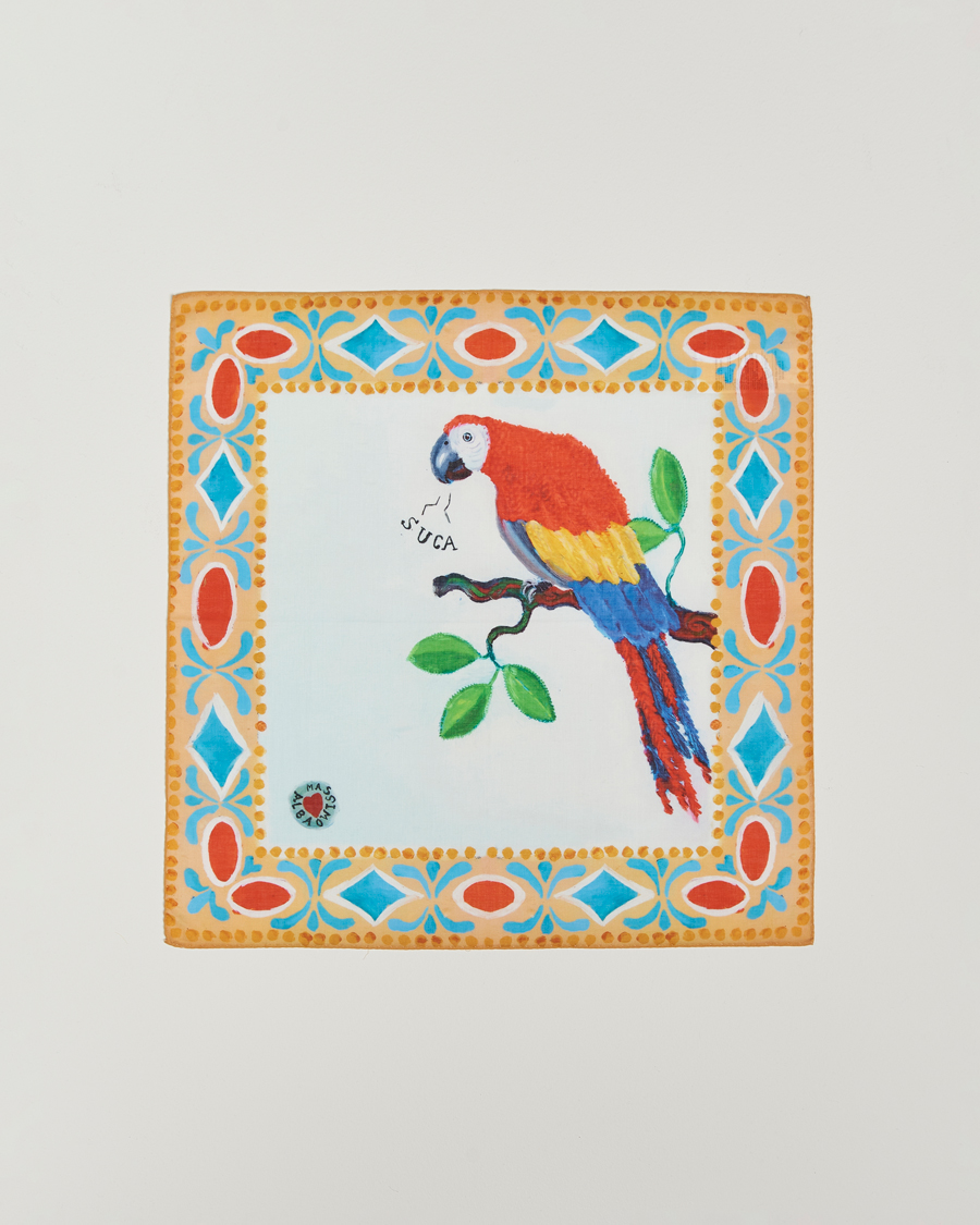 Mies | Massimo Alba Printed Cotton Pocket Square Pappagallo | Massimo Alba | Printed Cotton Pocket Square Pappagallo