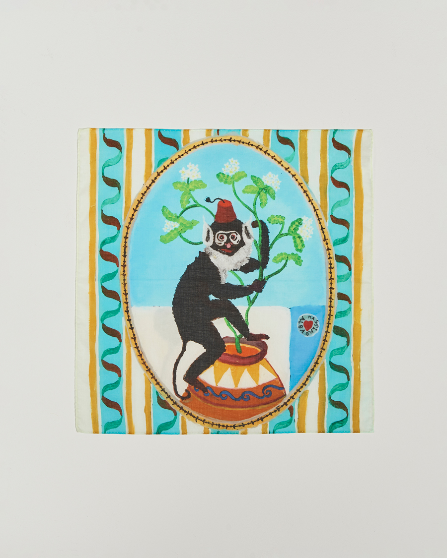 Mies | Massimo Alba Printed Cotton Pocket Square Cappucino | Massimo Alba | Printed Cotton Pocket Square Cappucino