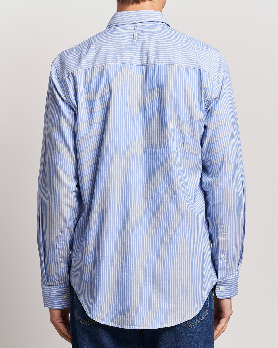 Mies | Kauluspaidat | NN07 | Arne Tencel Striped Shirt Blue/White