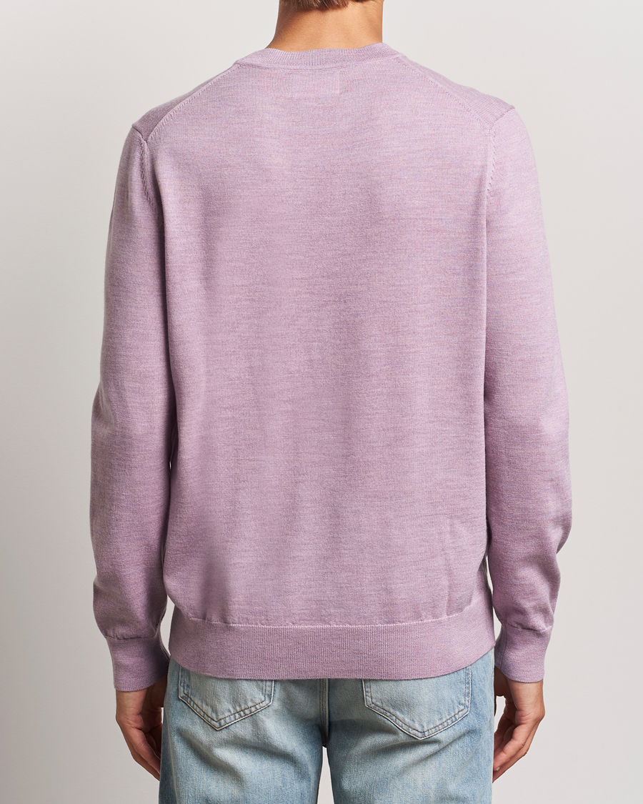 Mies | Puserot | NN07 | Ted Merino Crew Neck Pullover Grape Shake
