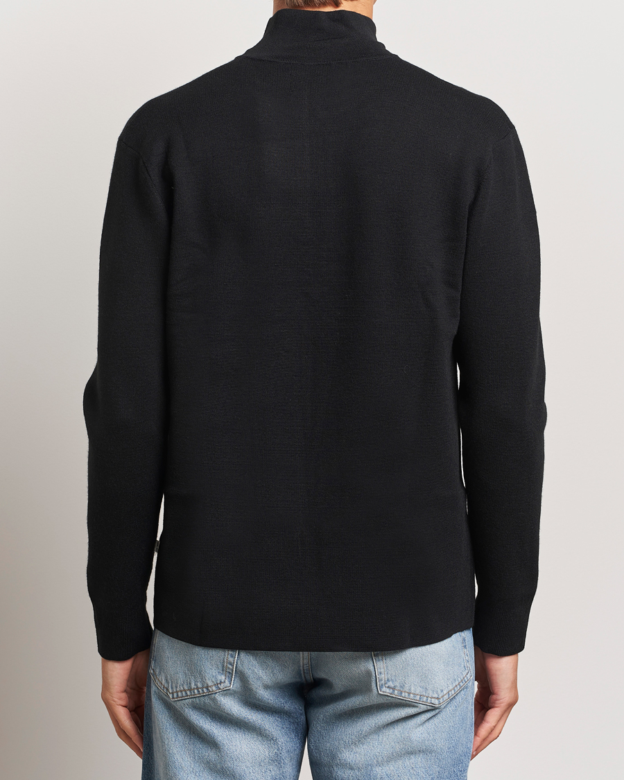 Mies | Puserot | NN07 | Harald Cotton/Modal Half Zip Black