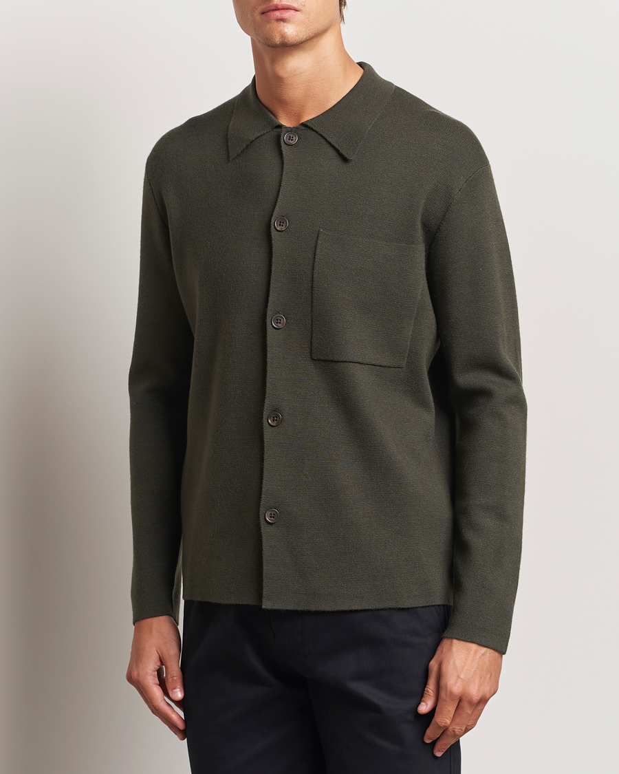 Mies | Puserot | NN07 | Jonas Cotton/Modal Cardigan Dark Army