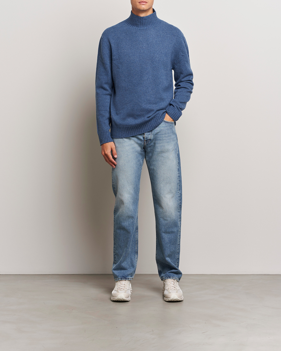 Mies | Puserot | NN07 | Clark Wool Knitted Polo Bering Sea