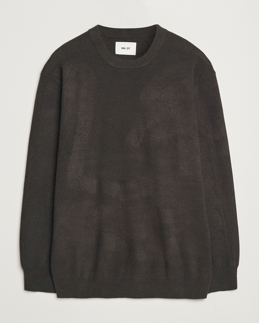 Mies | Puserot | NN07 | Danny Knitted Sweater Dark Army