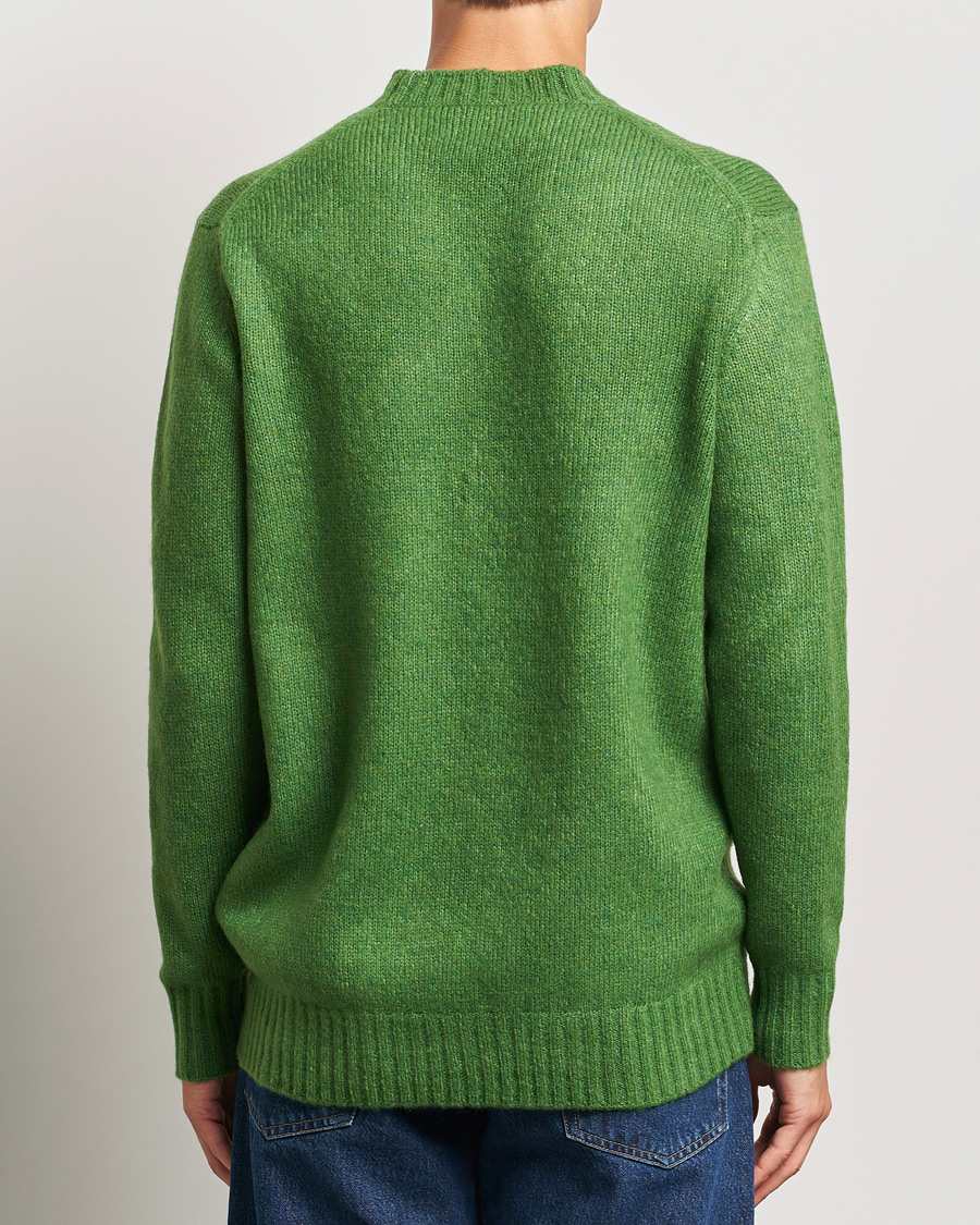 Mies | Puserot | NN07 | Lee Brushed Wool Crew Neck Kale Green