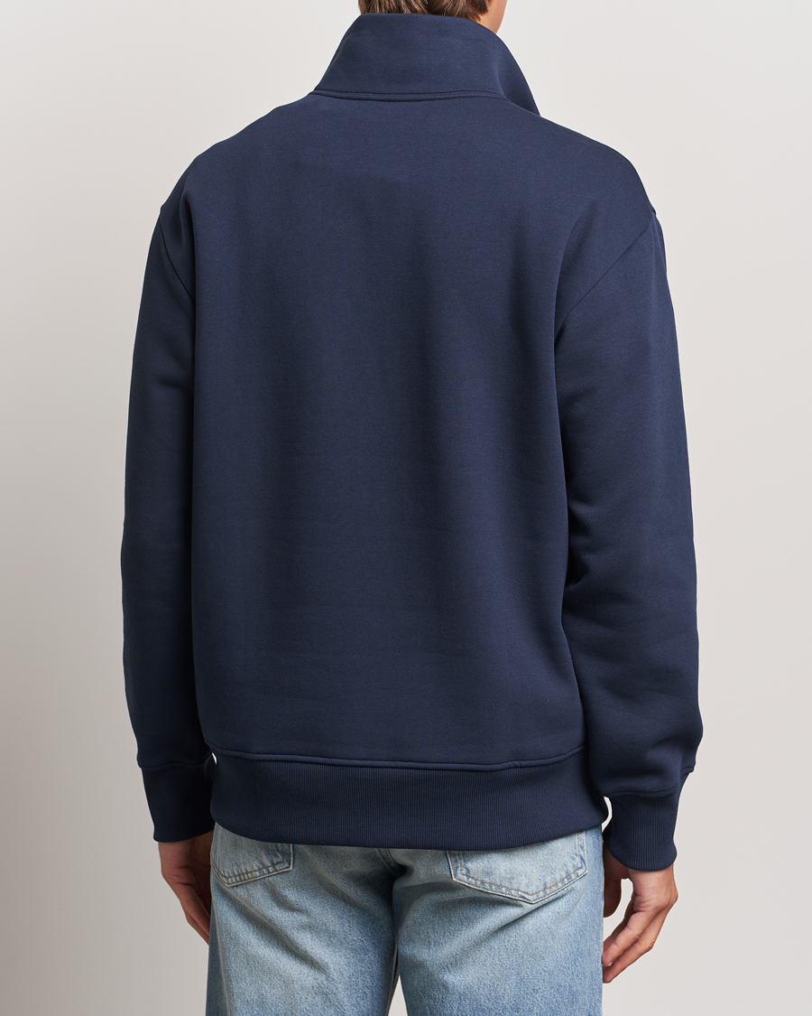 Mies | Puserot | NN07 | Briggs Half Zip Sweatshirt Navy Blue