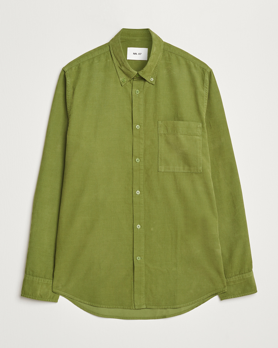 Mies | Kauluspaidat | NN07 | Arne Baby Cord Shirt Cedar Green