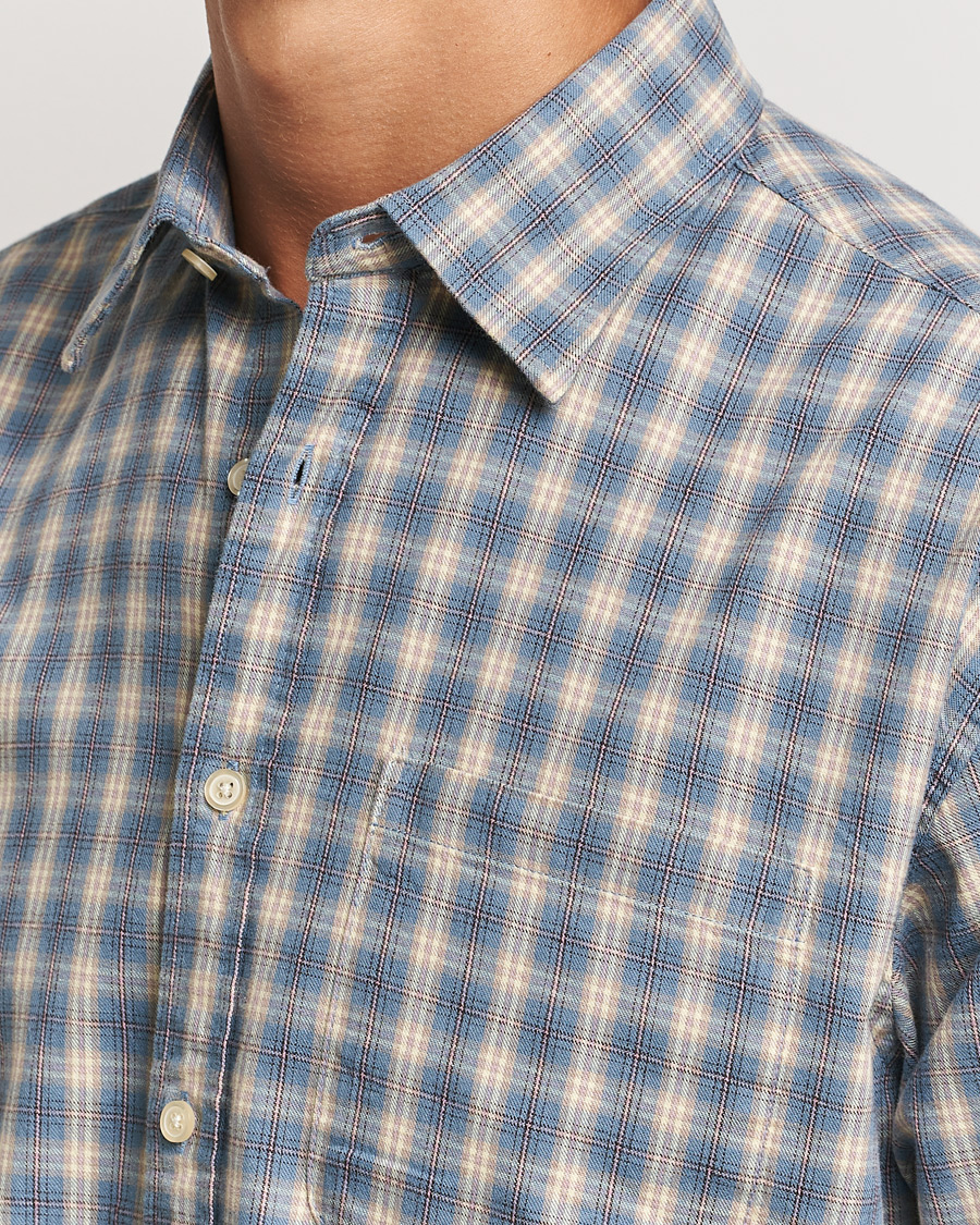 Mies | Kauluspaidat | NN07 | Deon Flannel Checked Shirt Blue