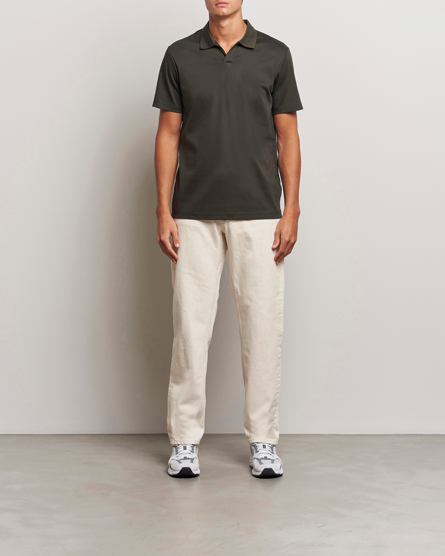 Mies | Pikeet | NN07 | Paul Mercerized Polo Dark Army