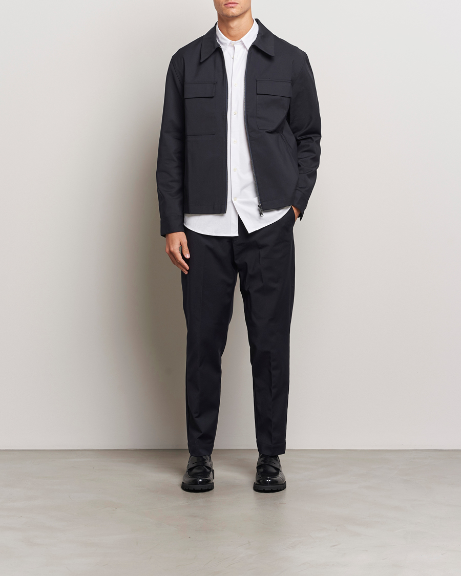 Mies | Kauluspaidat | NN07 | Alban Overshirt Navy Blue