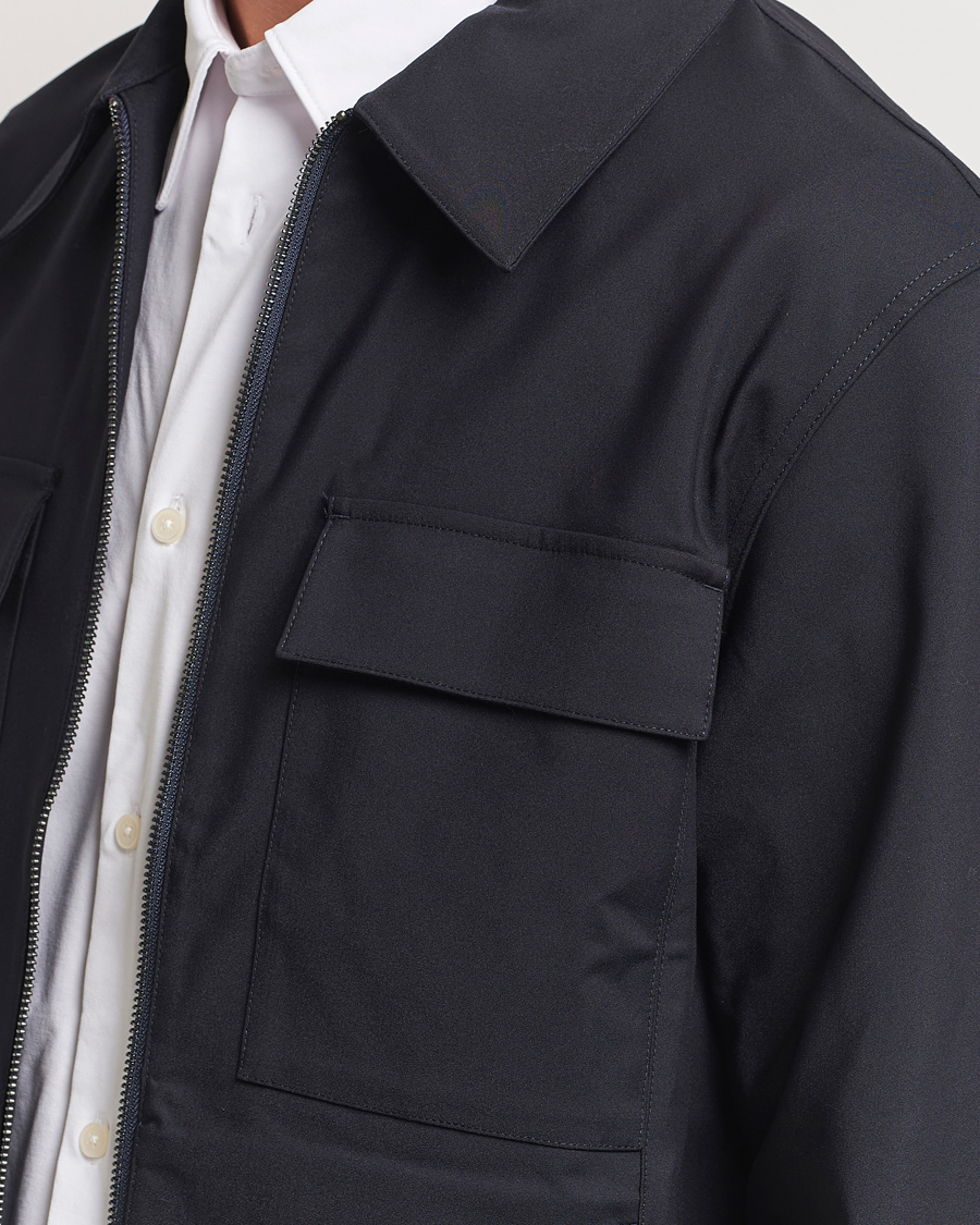 Mies | Kauluspaidat | NN07 | Alban Overshirt Navy Blue