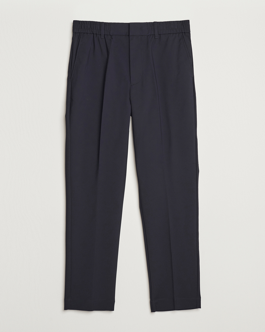 Mies | Housut | NN07 | Billie Drawstring Trousers Navy Blue