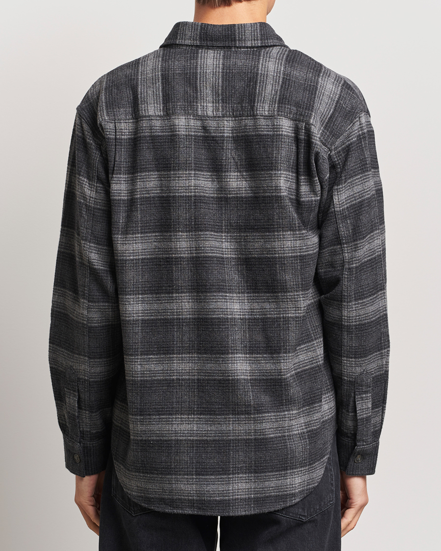 Mies | Kauluspaidat | NN07 | Adwin Checked Flannel Overshirt Black/Grey