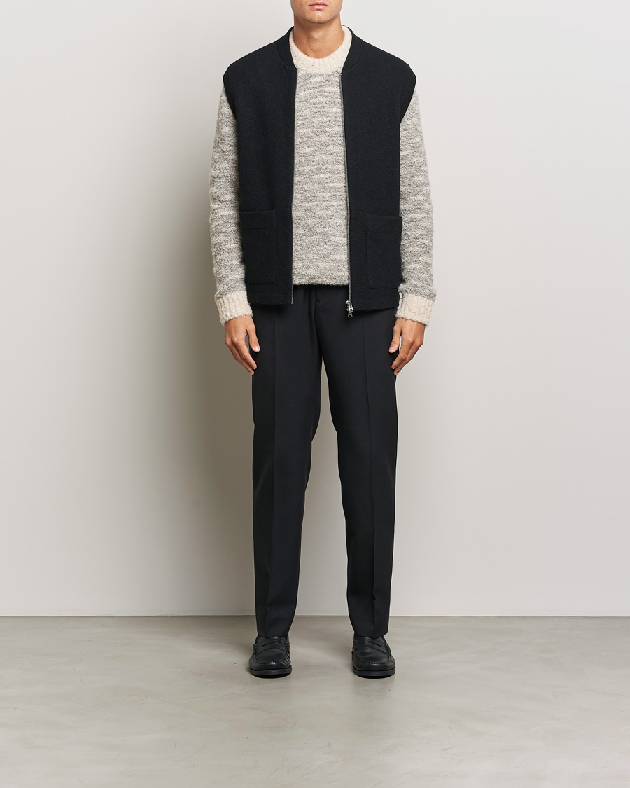Mies | Puserot | NN07 | Boiled Wool Vest Black