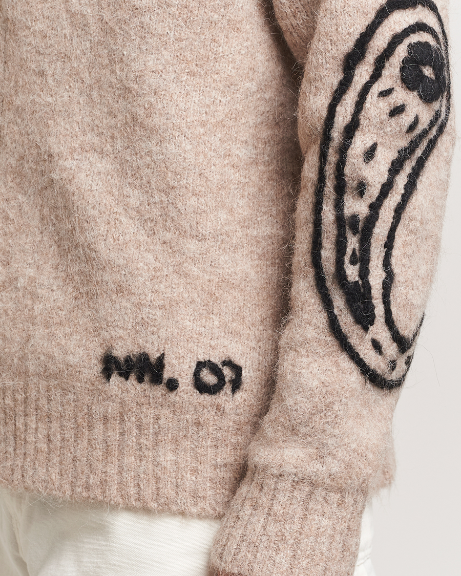 Mies | Puserot | NN07 | Kyle Alpaca Wool Cardigan Greige