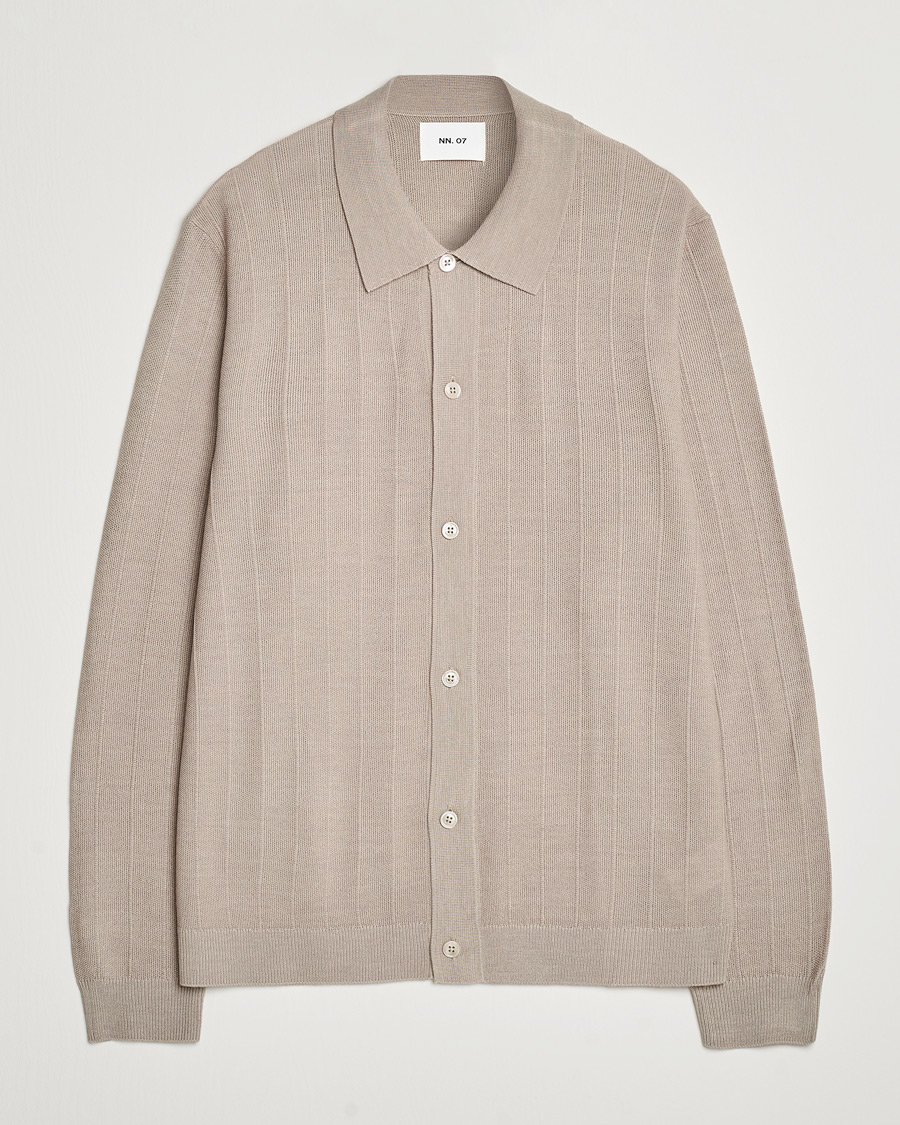 Mies | Puserot | NN07 | Thor Knitted Cardigan Greige