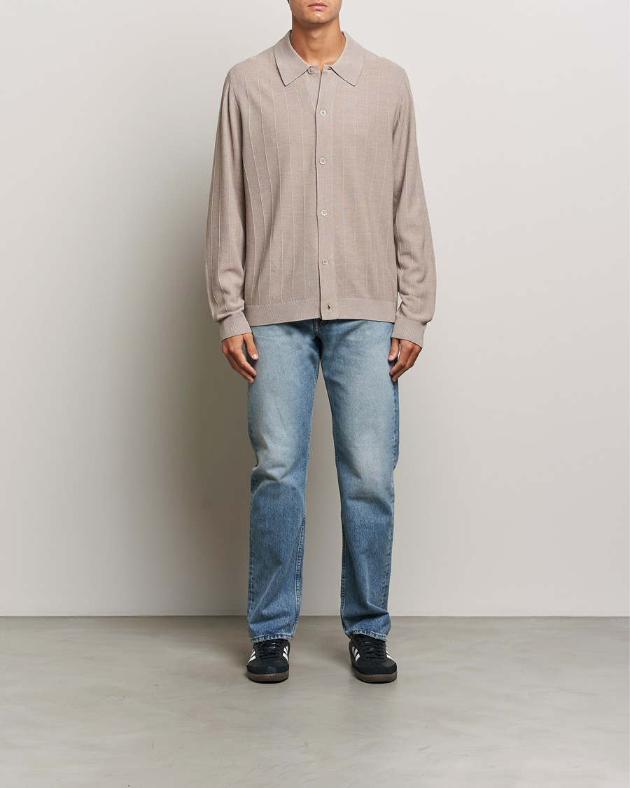 Mies | Puserot | NN07 | Thor Knitted Cardigan Greige