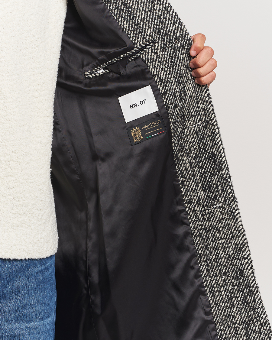 Mies | Takit | NN07 | Franco Herringbone Coat Black