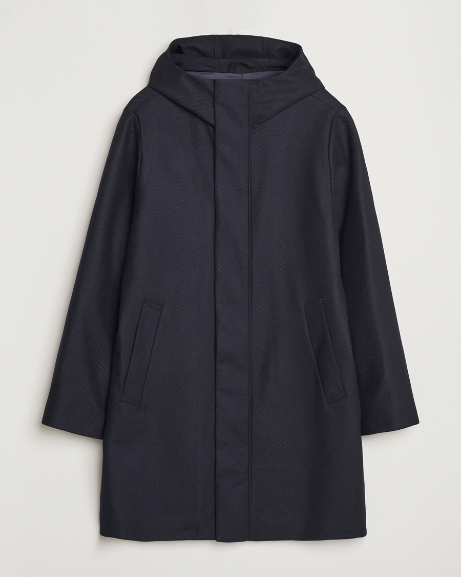 Mies | Takit | NN07 | Knox Hooded Coat Navy Blue