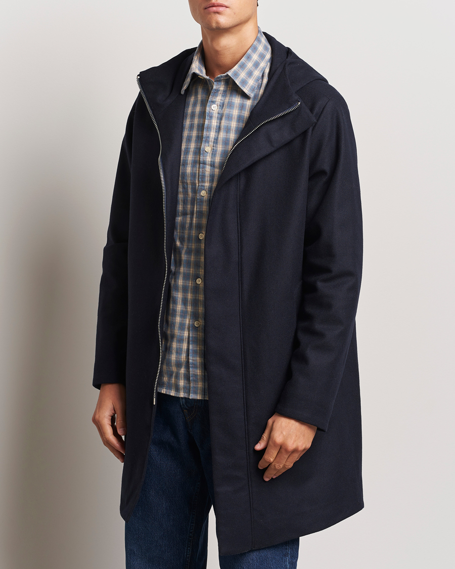 Mies | Takit | NN07 | Knox Hooded Coat Navy Blue