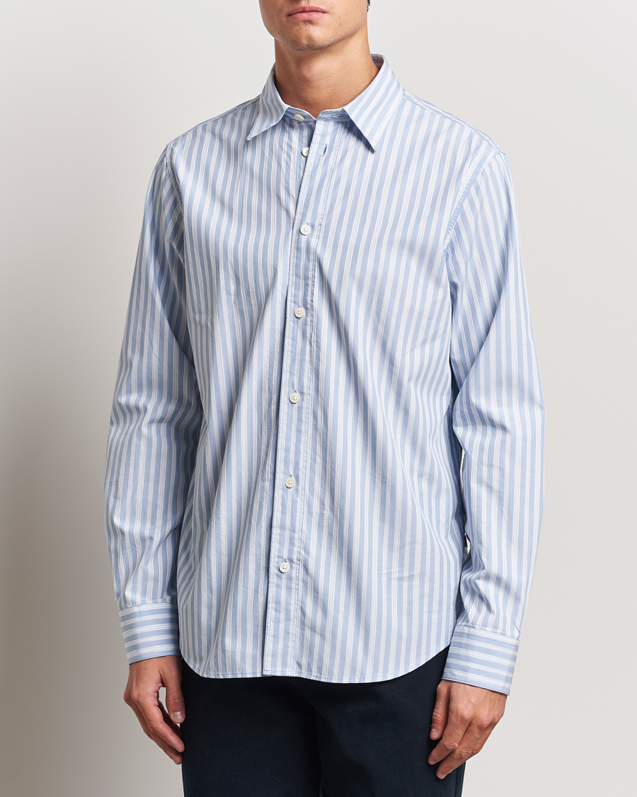 Mies | Kauluspaidat | NN07 | Colby Poplin Striped Shirt Blue/White