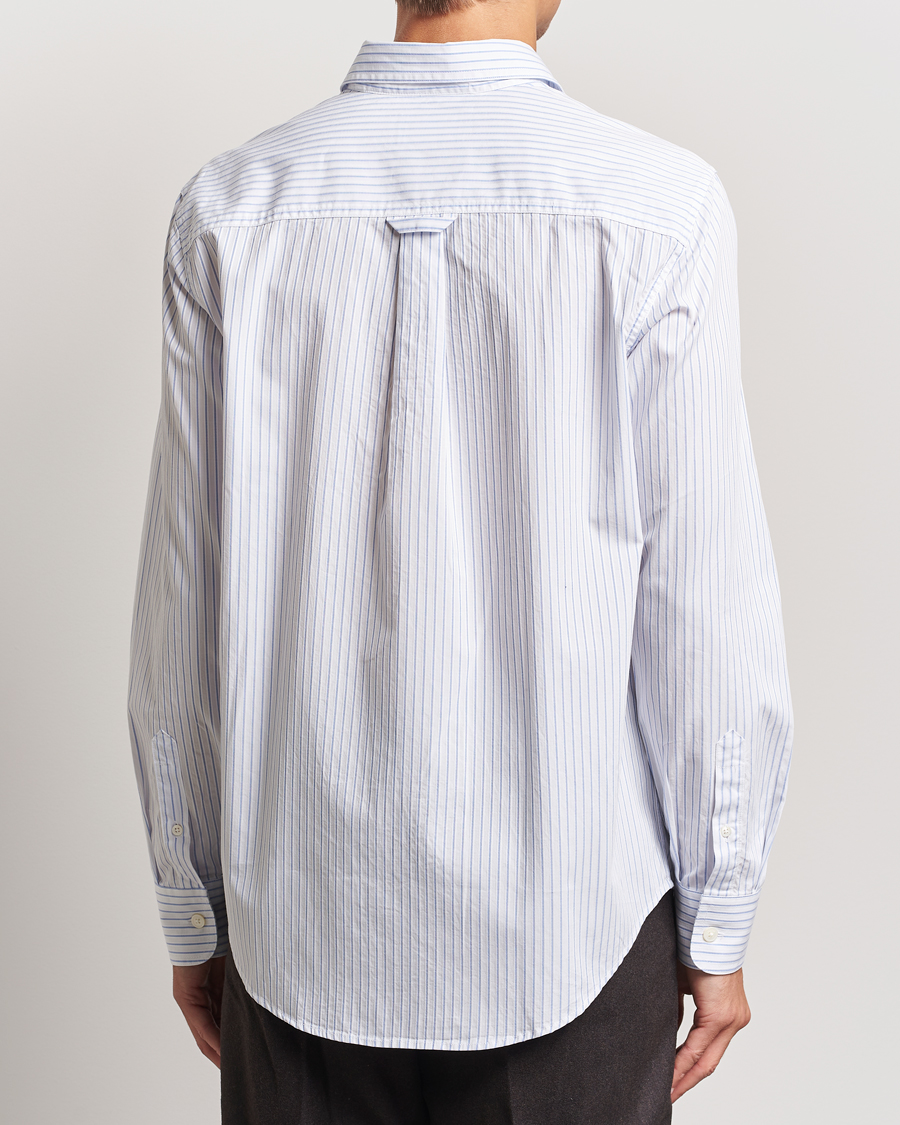 Mies | Kauluspaidat | NN07 | Colby Poplin Striped Shirt White/Blue