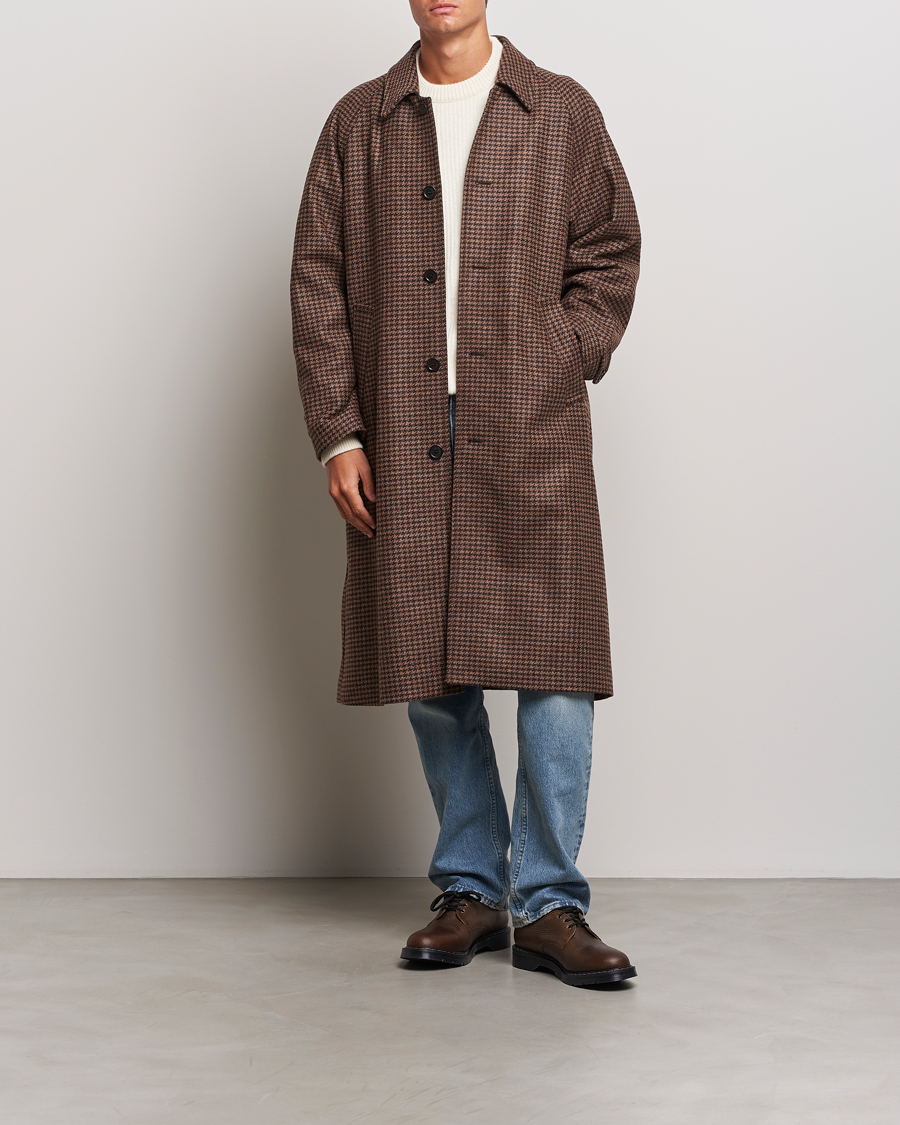 Mies | Takit | Nudie Jeans | Will Dogtooth Check Coat Brown