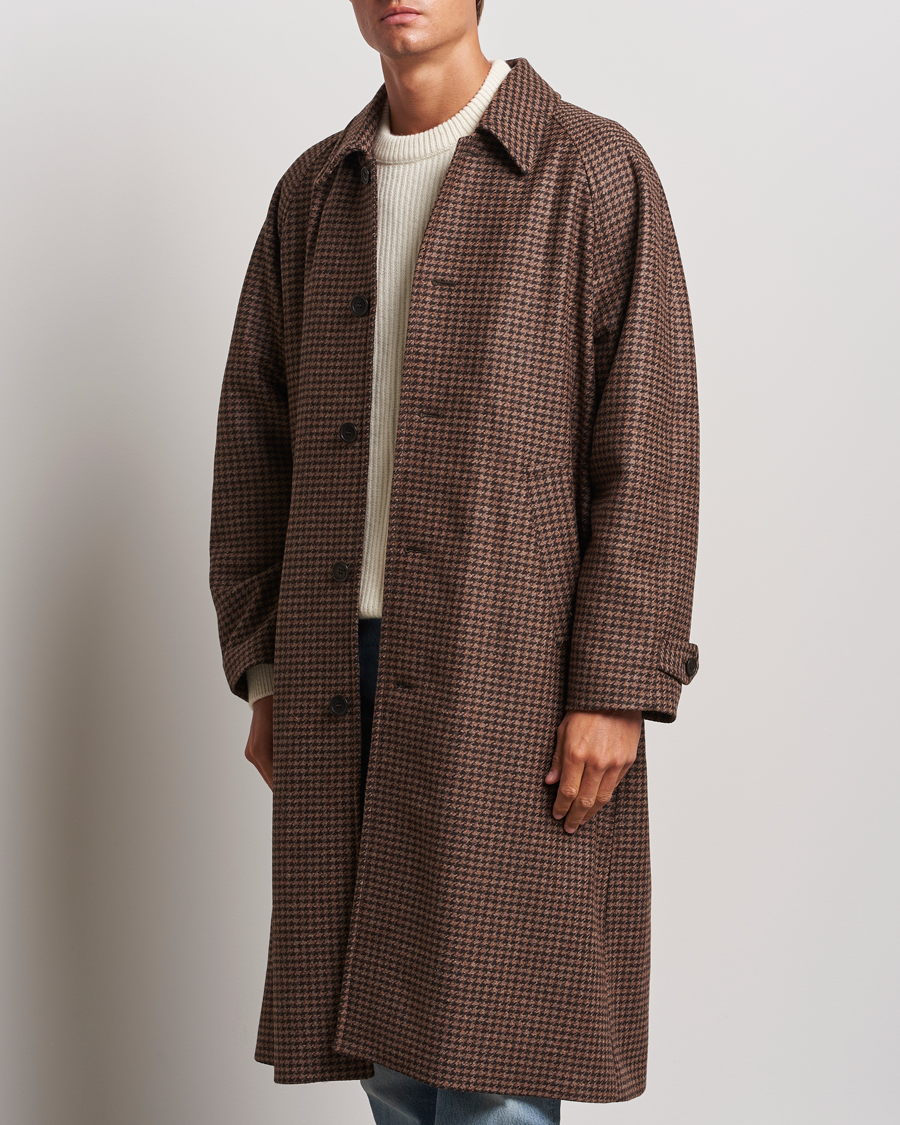 Mies | Takit | Nudie Jeans | Will Dogtooth Check Coat Brown