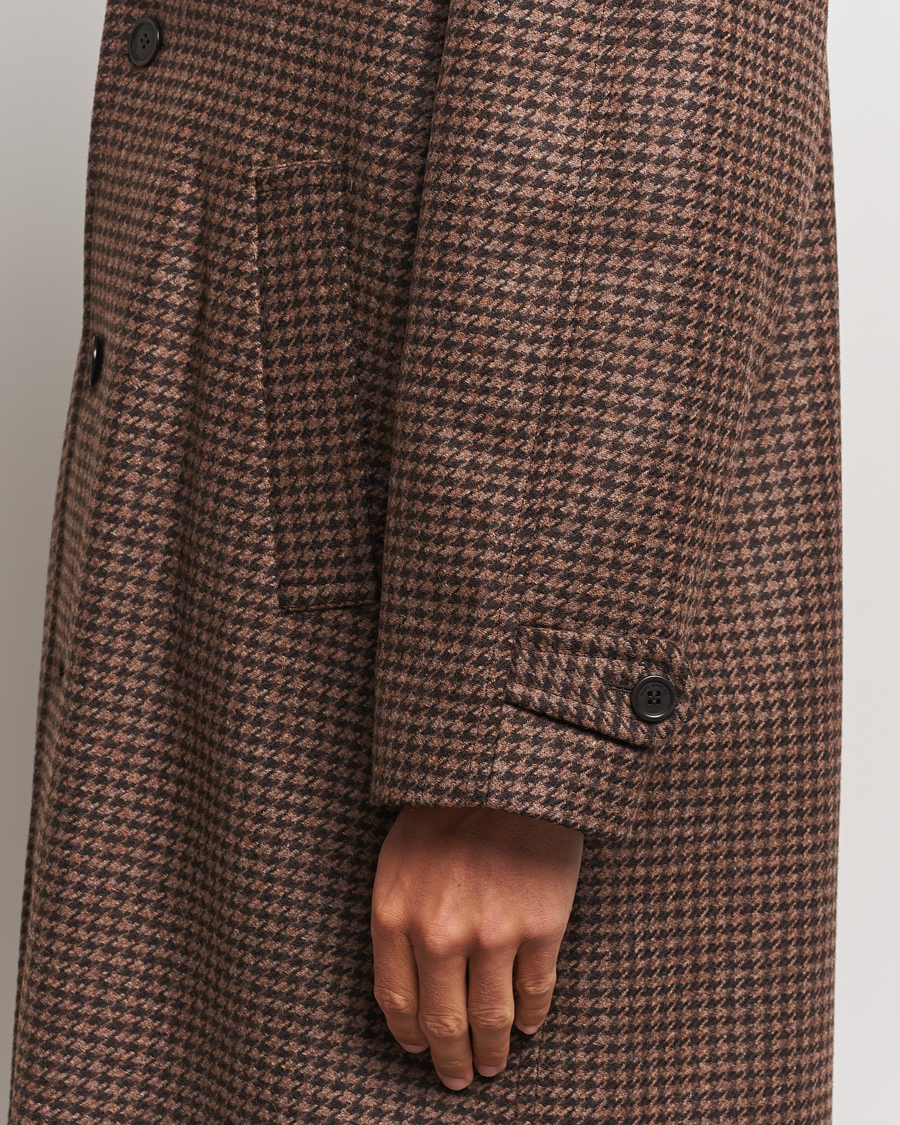 Mies | Takit | Nudie Jeans | Will Dogtooth Check Coat Brown