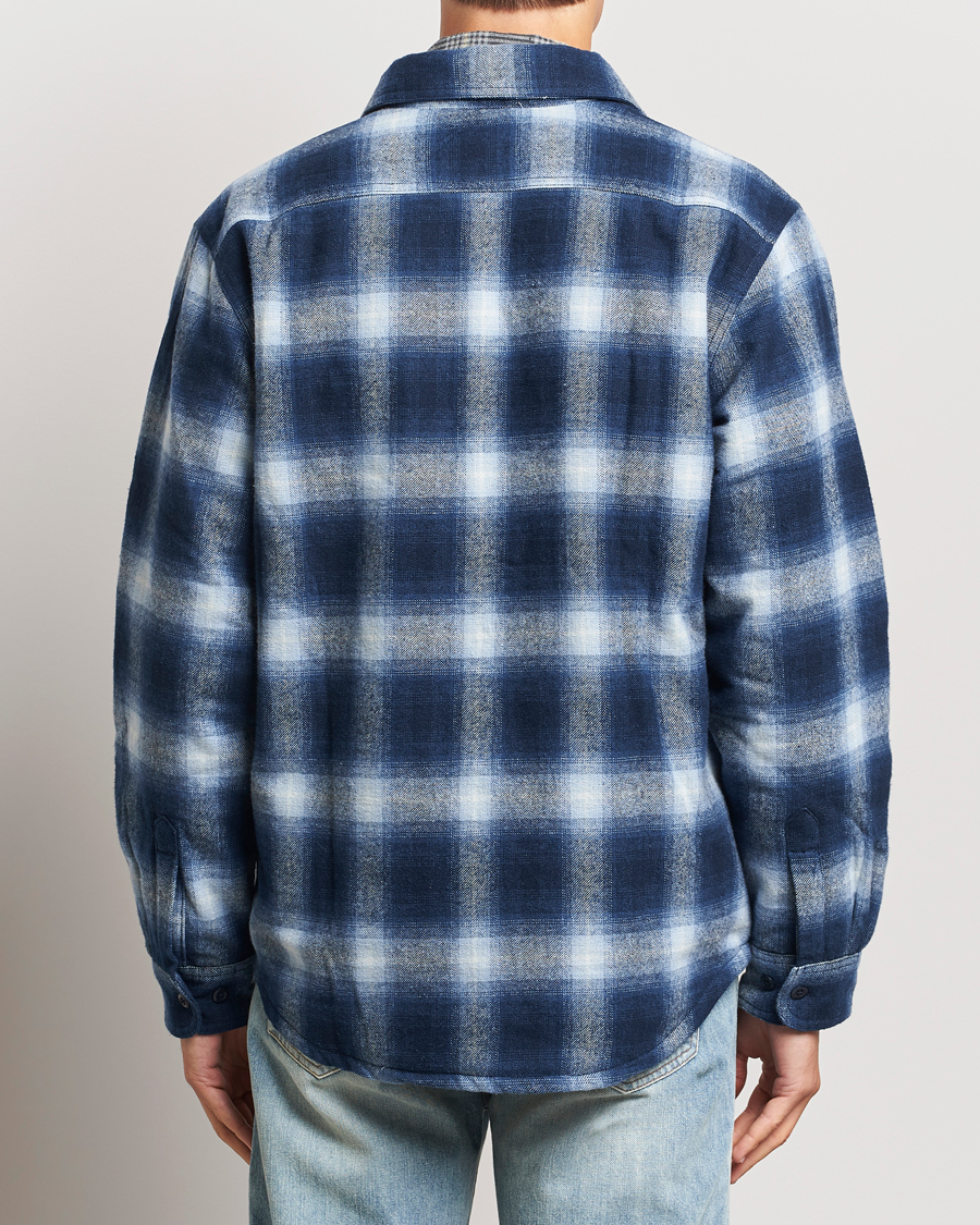 Mies | Takit | Nudie Jeans | Glenn Padded Checked Shirt Jacket Blue