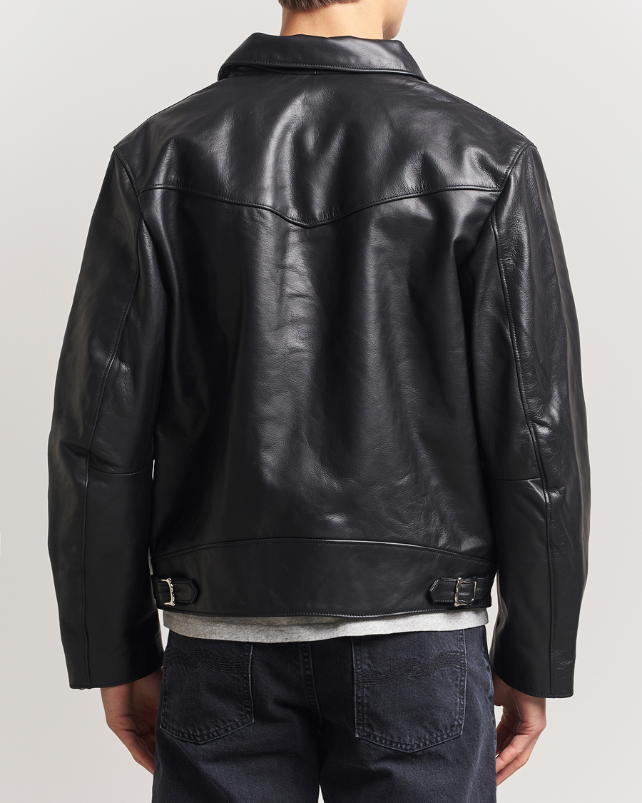 Mies | Takit | Nudie Jeans | Eddy Rider Leather Jacket Black