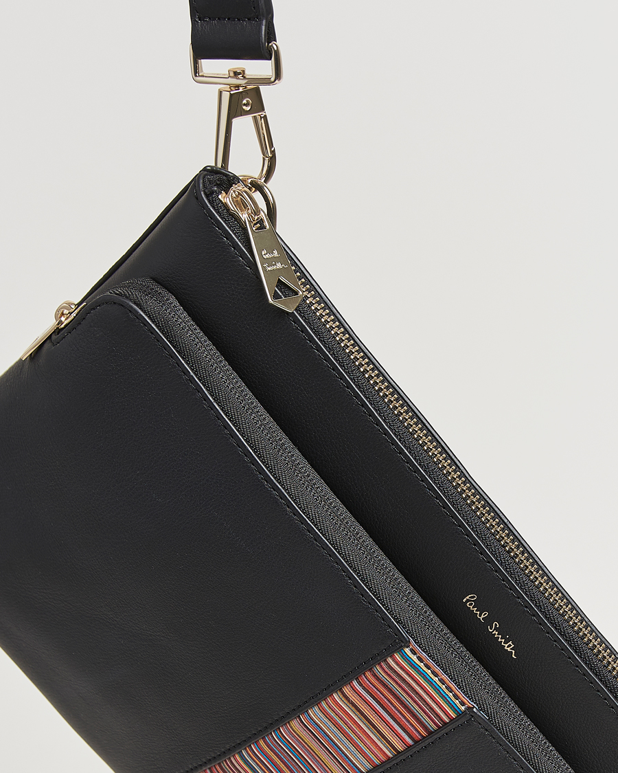 Mies | Paul Smith Leather Stripe Document Case Black | Paul Smith | Leather Stripe Document Case Black