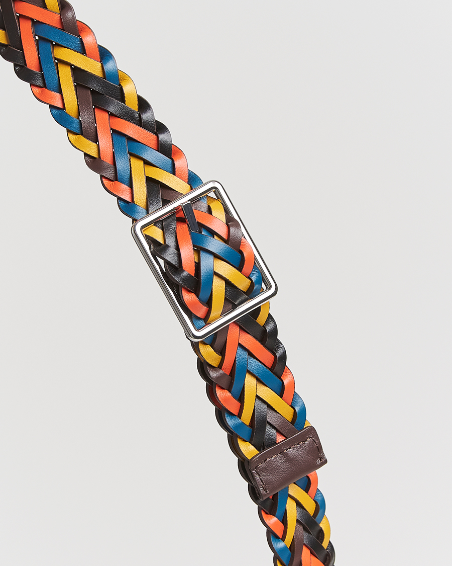 Mies | Paul Smith Reversible Leather Braided Belt Brown/Multi | Paul Smith | Reversible Leather Braided Belt Brown/Multi