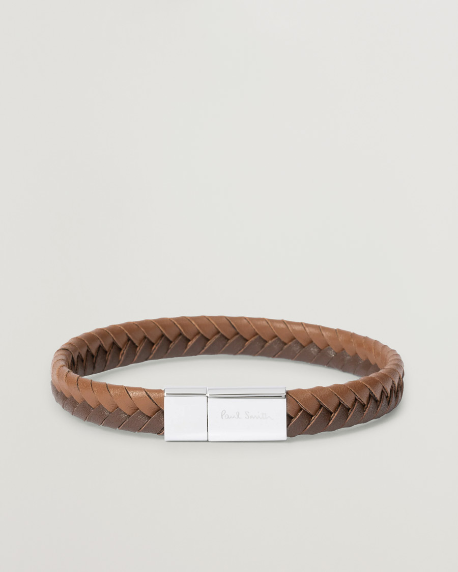 Mies | Paul Smith Two Tone Leather Bracelet Brown | Paul Smith | Two Tone Leather Bracelet Brown