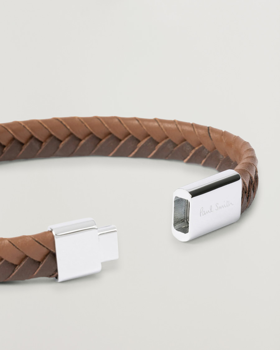 Mies | Paul Smith Two Tone Leather Bracelet Brown | Paul Smith | Two Tone Leather Bracelet Brown