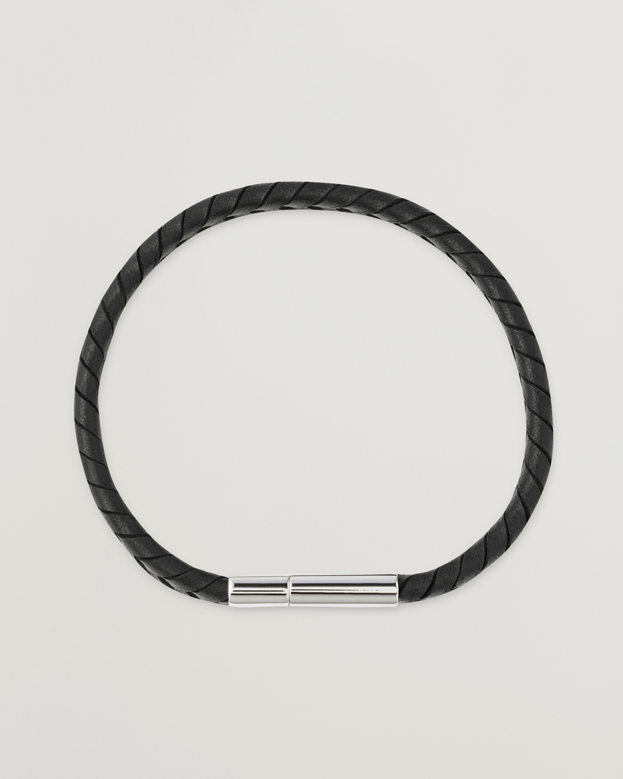 Mies | Paul Smith Two Tone Leather Bracelet Black | Paul Smith | Two Tone Leather Bracelet Black