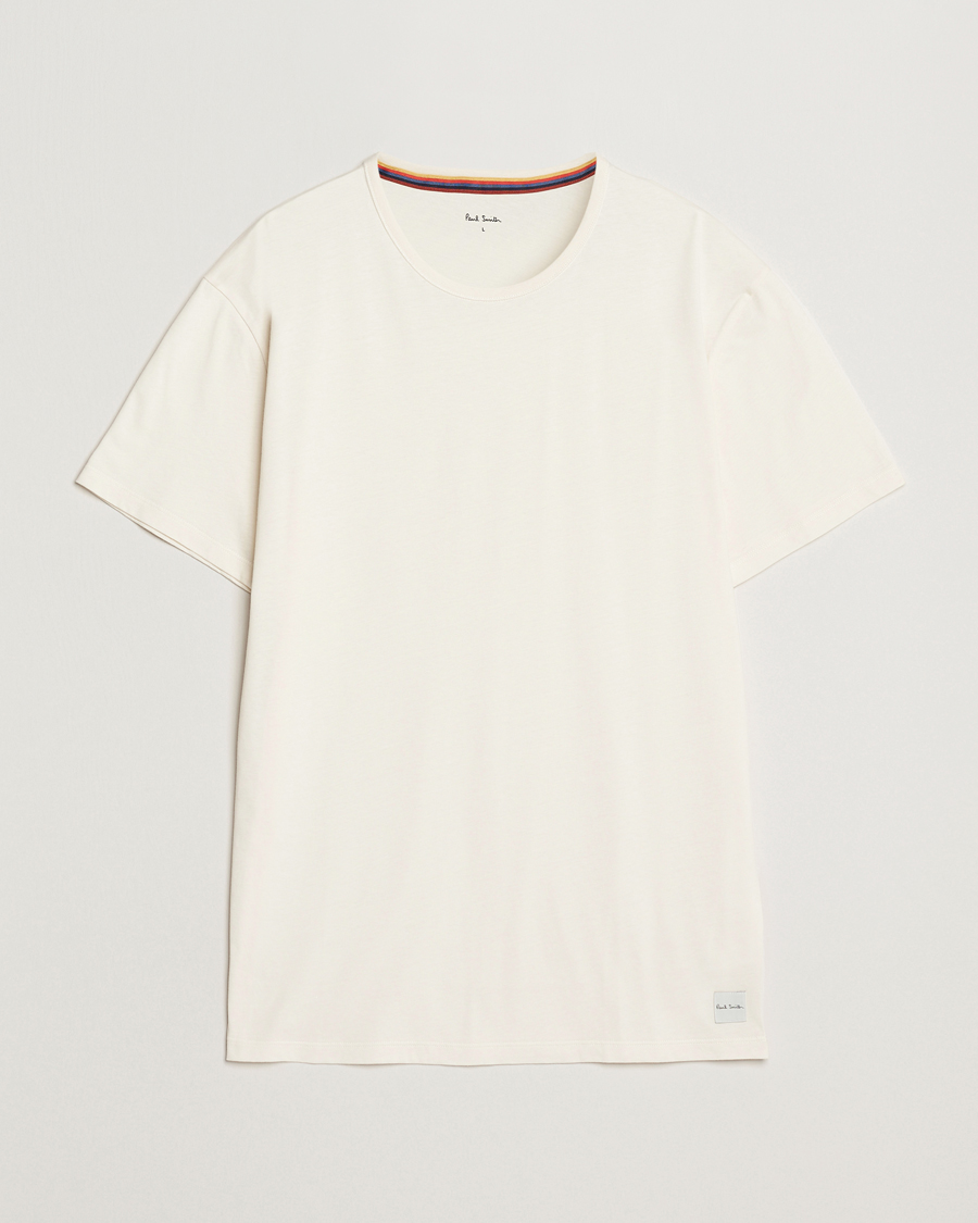 Mies | T-paidat | Paul Smith | Artist Rib Crew Neck T-Shirt White