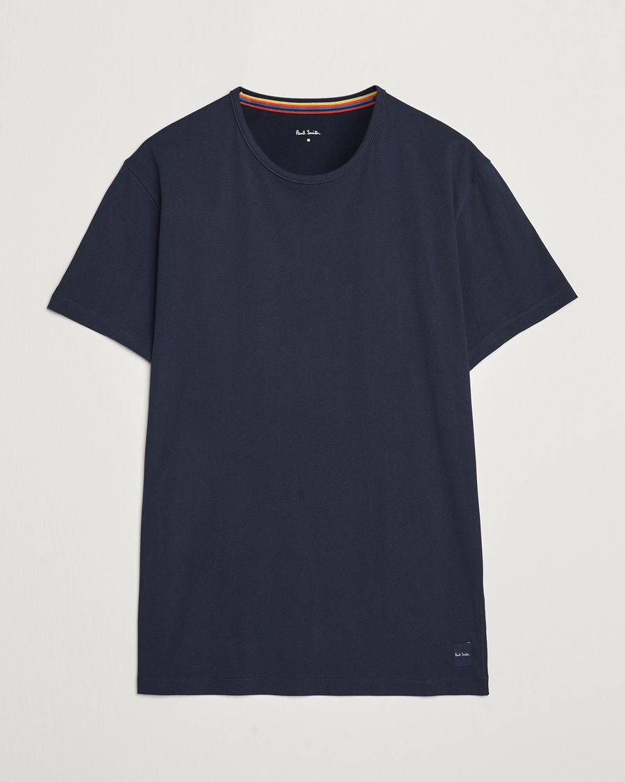 Mies | T-paidat | Paul Smith | Artist Rib Crew Neck T-Shirt Navy