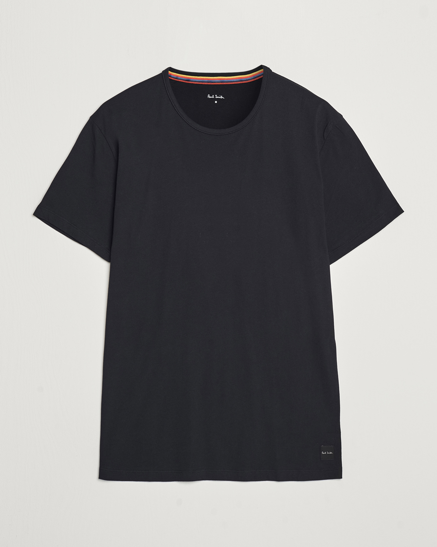 Mies | T-paidat | Paul Smith | Artist Rib Crew Neck T-Shirt Black