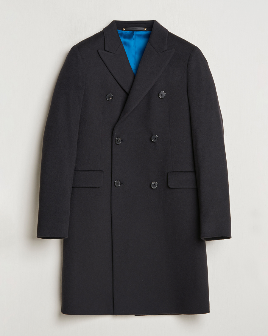 Mies | Takit | Paul Smith | Wool/Cashmere Double Breasted Coat Black