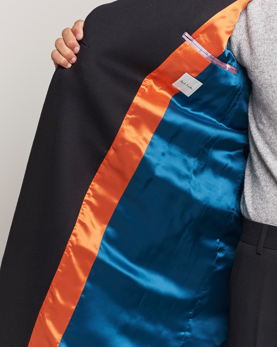 Mies | Takit | Paul Smith | Wool/Cashmere Double Breasted Coat Black