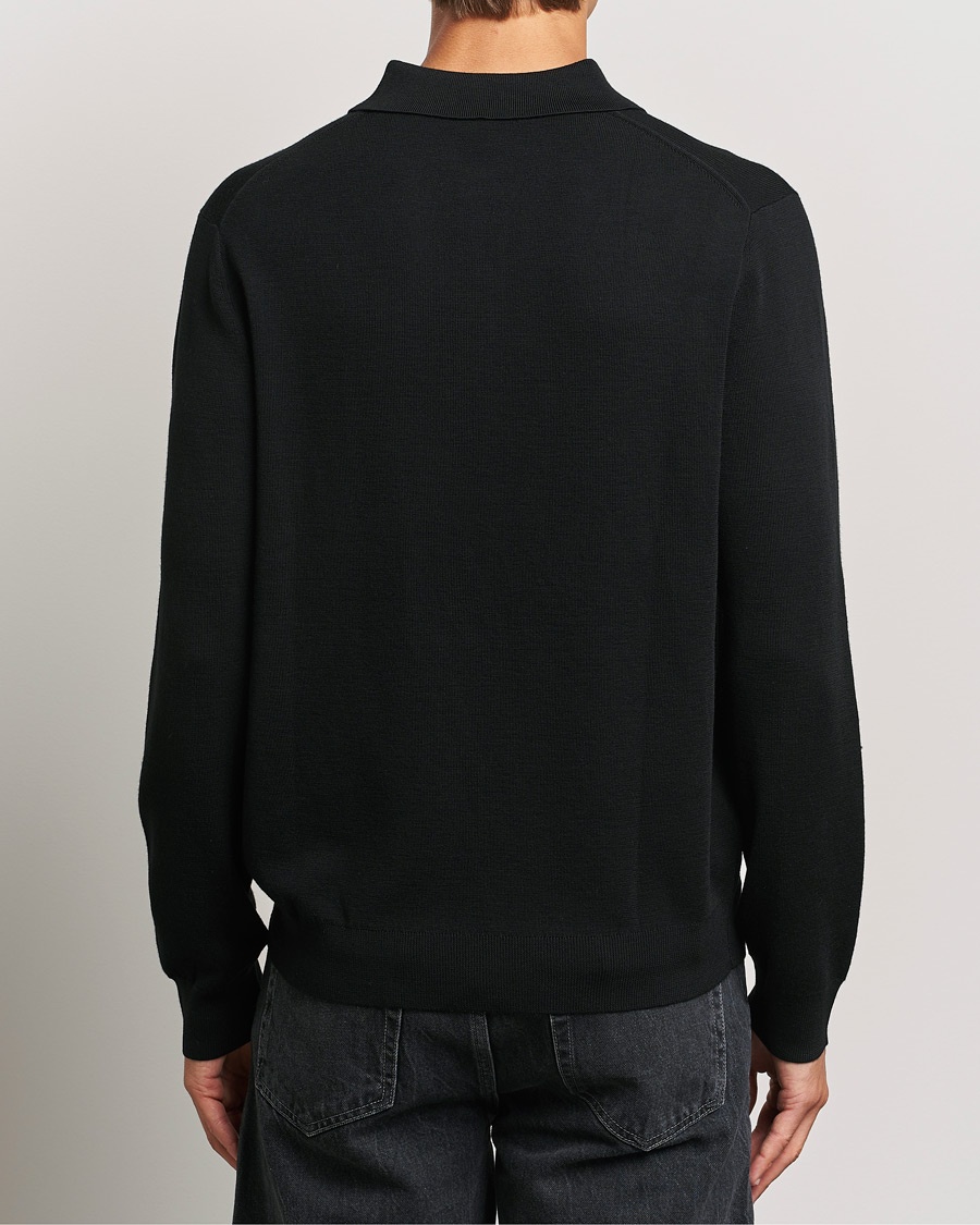 Mies | Puserot | Paul Smith | Merino Knitted Polo Black
