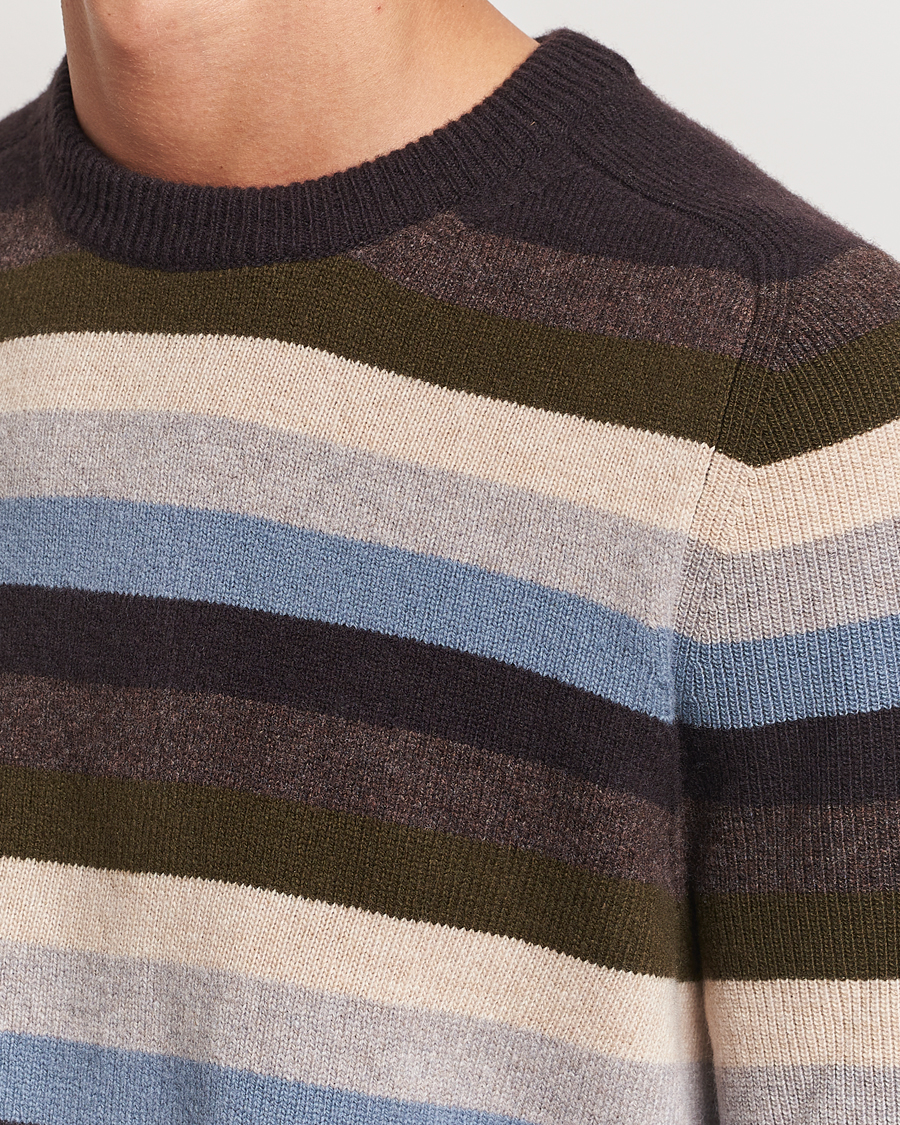 Mies | Puserot | Paul Smith | Striped Lambswool Knitted Sweater Multi