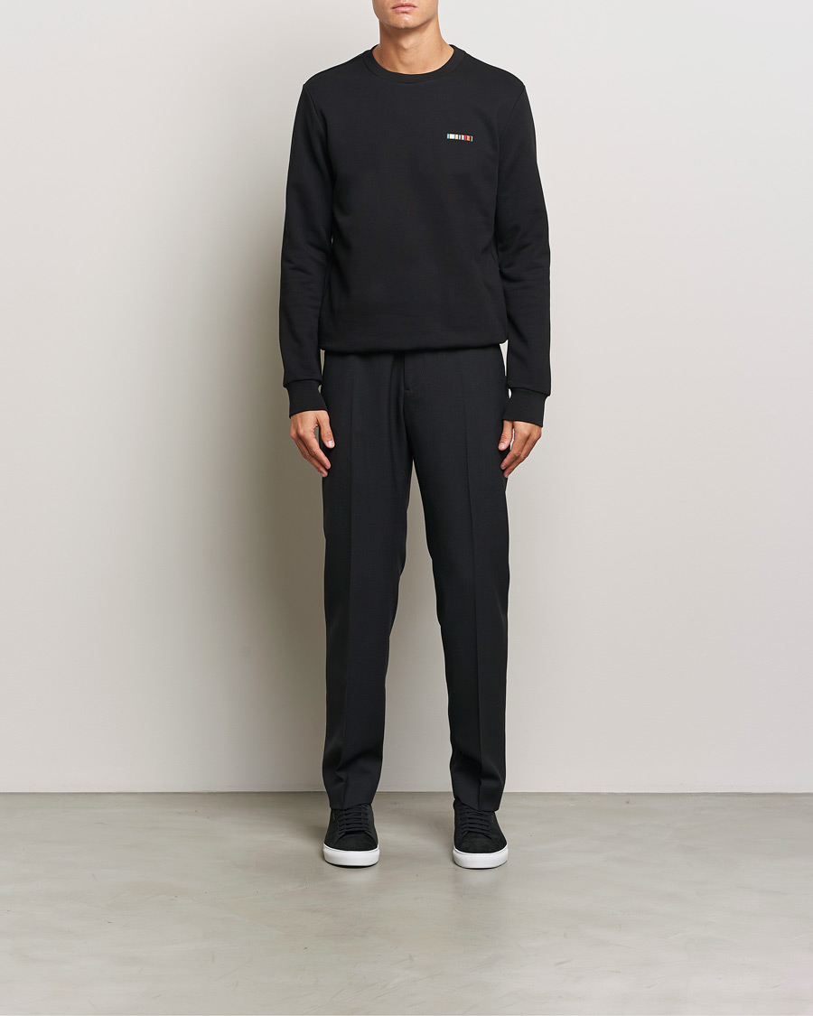 Mies | Puserot | Paul Smith | Embroidery Crew Neck Sweatshirt Black