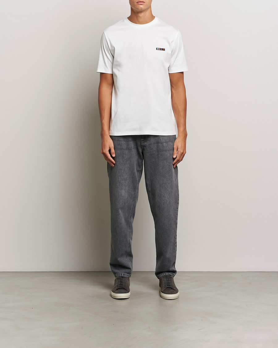 Mies | T-paidat | Paul Smith | Embroidery Crew Neck T-Shirt White