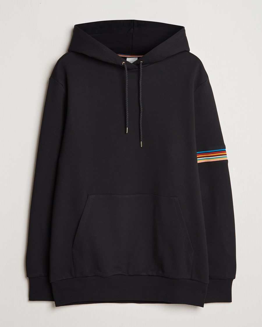 Mies | Puserot | Paul Smith | Striped Arm Hoodie Black