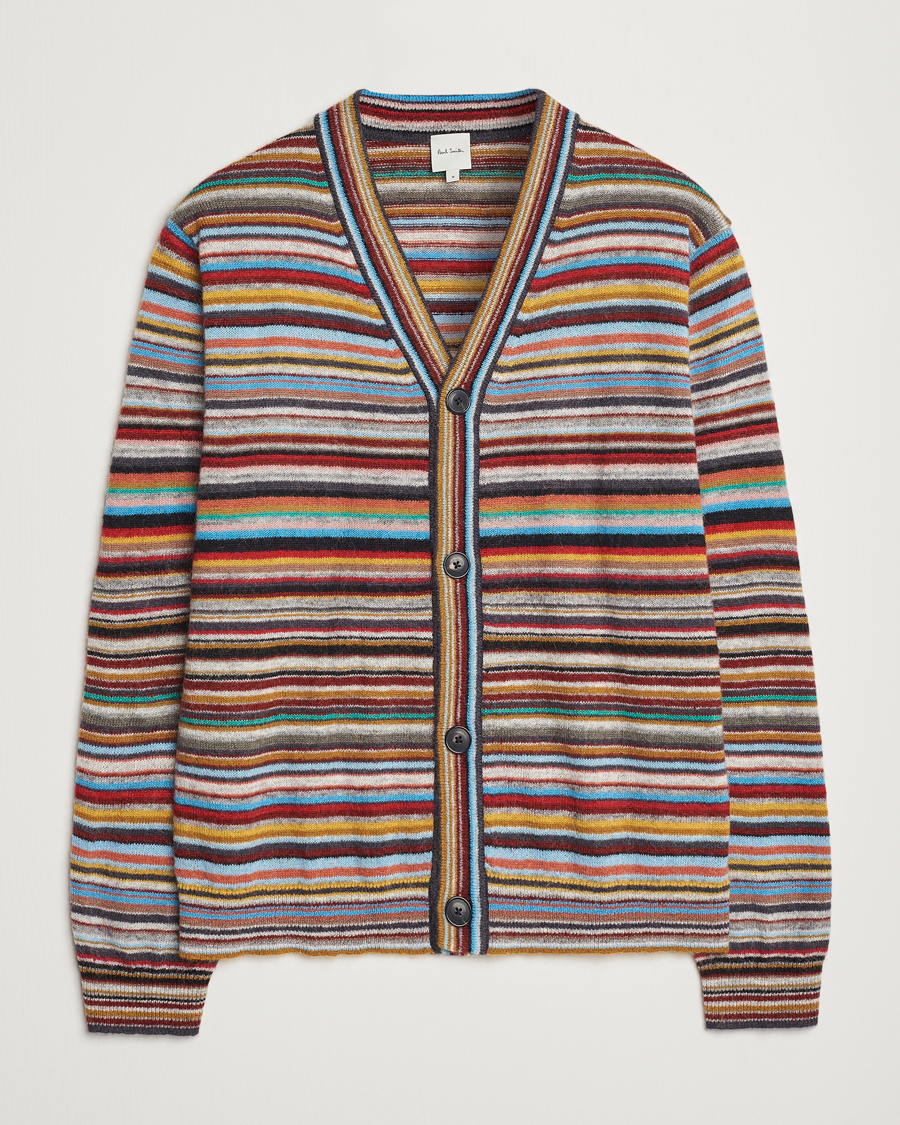 Mies | Puserot | Paul Smith | Striped Wool Cardigan Multi
